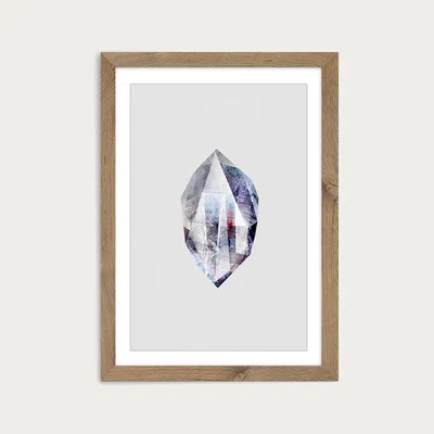 Bombinate.com Fluorite Art Print Oak Frame