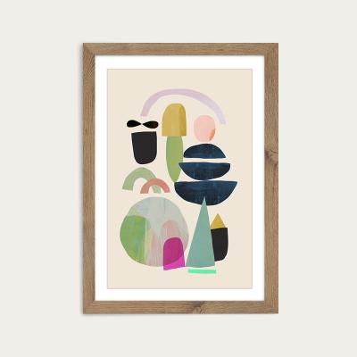 Bombinate.com Nord III Art Print Oak Frame