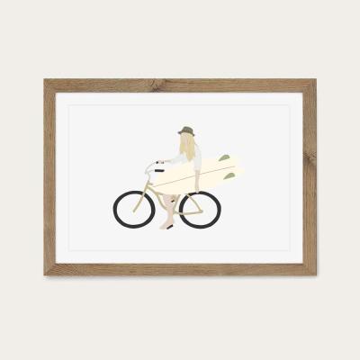 Bombinate.com Honey Art Print Oak Frame
