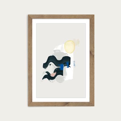 Bombinate.com Patience Art Print Oak Frame