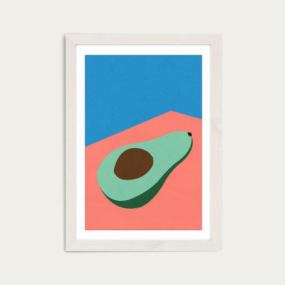 Bombinate.com Avocado on The Table Art Print White Frame