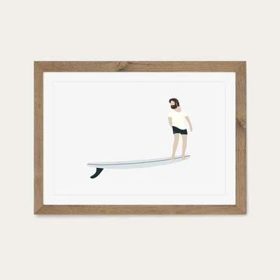 Bombinate.com Easy Art Print Oak Frame