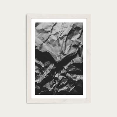Bombinate.com Crinkles Art Print White Frame