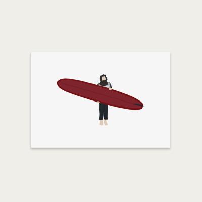 Bombinate.com Big Red Art Print Unframed