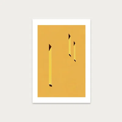 Bombinate.com Yellow Windows Art Print Unframed