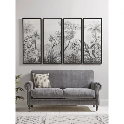 Cox and Cox Four Panel Palm Print