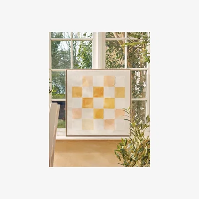 Cox and Cox Framed Chequered Canvas