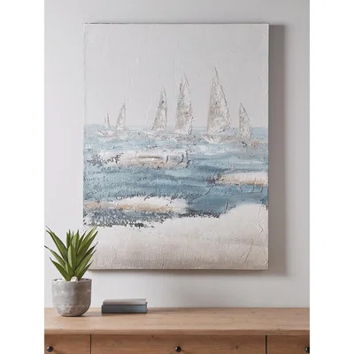 Cox and Cox Abstract Harbour Canvas
