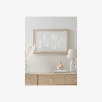 Cox and Cox Layered Neutral Stripe Canvas