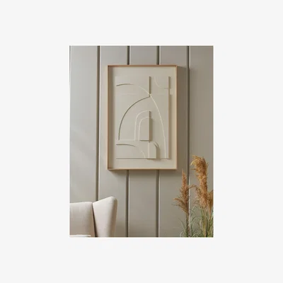 Cox and Cox Layered Framed Abstract Canvas