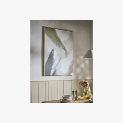 Cox and Cox Brush Strokes Framed Canvas