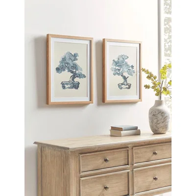 Cox and Cox NEW Two Bonsai Framed Prints