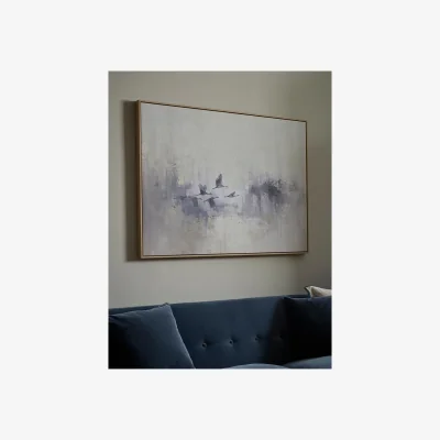 Cox and Cox Migrating Geese Framed Canvas