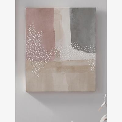 Cox and Cox Blush Block Canvas - Verticle