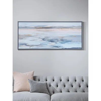 Cox and Cox Abstract Tides Framed Canvas