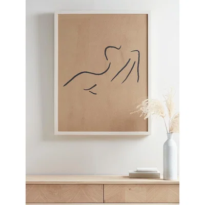 Cox and Cox NEW Silhouette Nude Framed Print