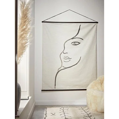 Cox and Cox Abstract Face Hanging Canvas