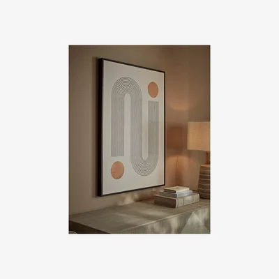 Cox and Cox Abstract Fineline Framed Wall Art
