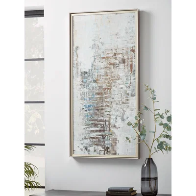 Cox and Cox Abstract Mirrored Wall Art