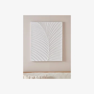 Cox and Cox White Palm Canvas