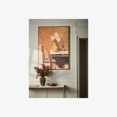 Cox and Cox Bistro Handpainted Framed Canvas