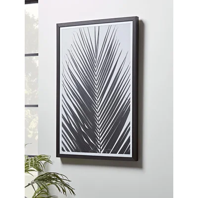 Cox and Cox NEW Black Palm Framed Print