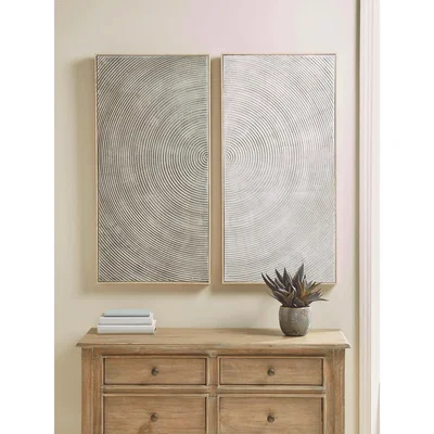 Cox and Cox NEW Two Spiral Panel Wall Art