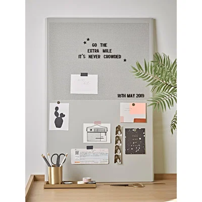 Cox and Cox Grey Metal Letter Board
