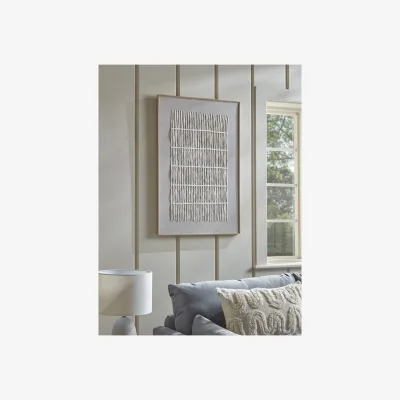 Cox and Cox Textured Grid Framed Print