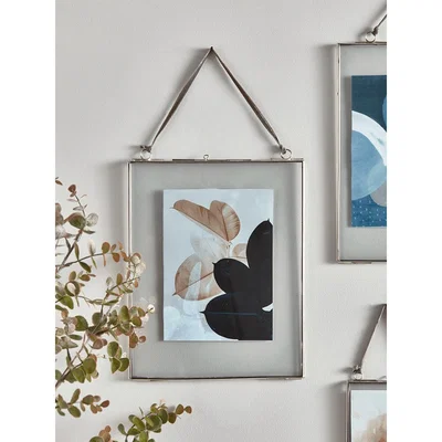Cox and Cox Delicate Hanging Glass Frame - Silver