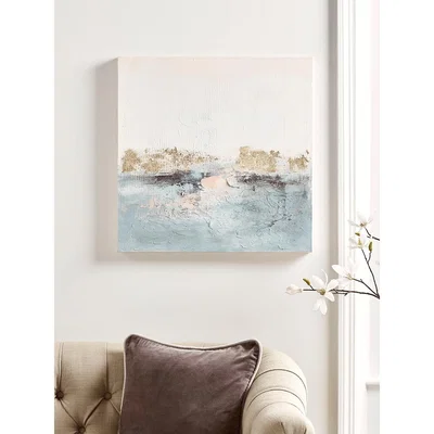 Cox and Cox Lakeside Abstract Canvas