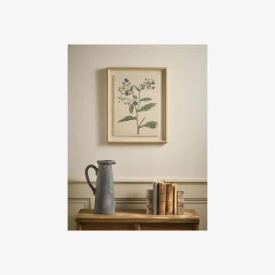Cox and Cox Printed Linen Borage Beaded Frame