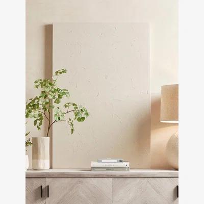 Cox and Cox Neutral Textured Abstract Canvas