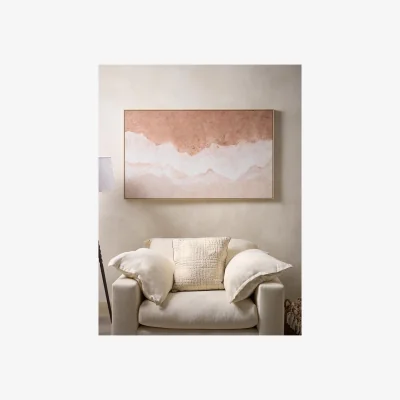 Cox and Cox Neutral Sands Framed Canvas