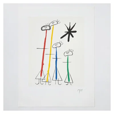 The Conran Shop Joan Miró 'Parler Seul People' Poster