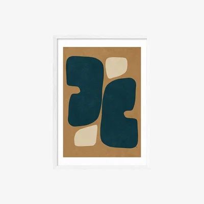 Cult Furniture Minimalist Mood Abstract Print Colour: White, Size: A2