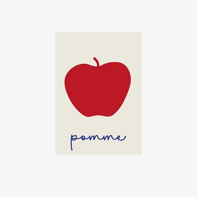 Cult Furniture La Rouge Pomme, Graphic Print Colour: Unframed, Size: A1
