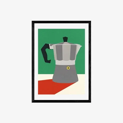 Cult Furniture Time For Espresso, Graphic Print Colour: Black, Size: A3