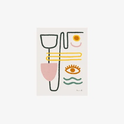 Cult Furniture Feel Good Inc, Abstract Print Colour: Unframed, Size: A1