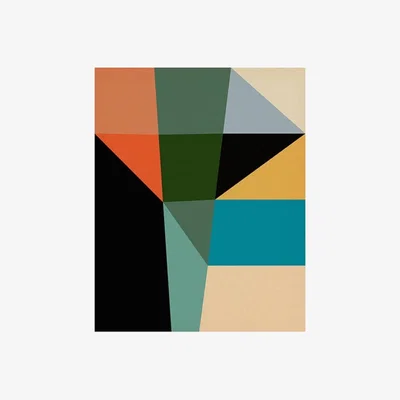 Cult Furniture Formulated Blocks, Geometric Print Colour: Unframed, Size: A1