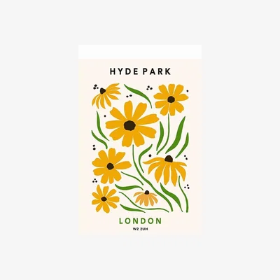Cult Furniture Hyde Park In Summer, Graphic Print Colour: Unframed, Size: A1