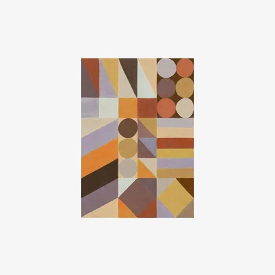 Cult Furniture Autumnal Patterns I, Geometric Print Colour: Unframed, Size: A1