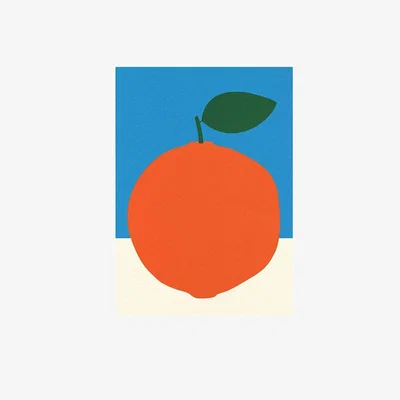 Cult Furniture Morning Orange Juice, Graphic Print Colour: Unframed, Size: A1