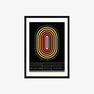 Cult Furniture Breaking Records, Graphic Print Colour: Black, Size: A3