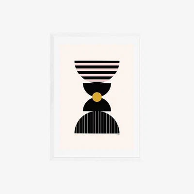 Cult Furniture Art of Balance, Graphic Print Colour: White, Size: A3