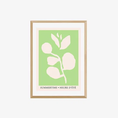 Cult Furniture Summertime Freshness, Graphic Print Colour: Oak, Size: A1