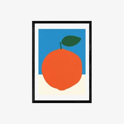 Cult Furniture Morning Orange Juice, Graphic Print Colour: Black, Size: A3