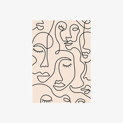 Cult Furniture Calming Expressions, Abstract Print Colour: Unframed, Size: A1