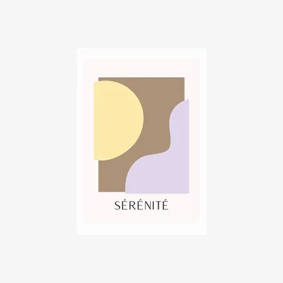 Cult Furniture Serenite Abstract Print Colour: Unframed, Size: A1