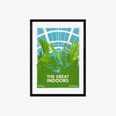 Cult Furniture The Great Indoors, Graphic Print Colour: Black, Size: A1